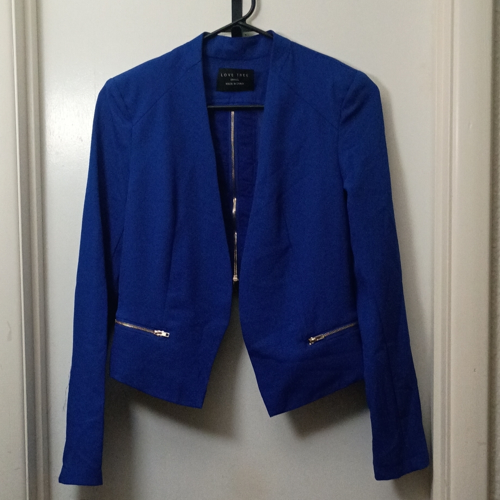 Love Tree Women's Vibrant Blue Blazer